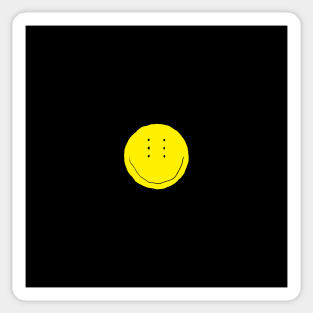 Six-Eyed Smiley Face, Small Sticker